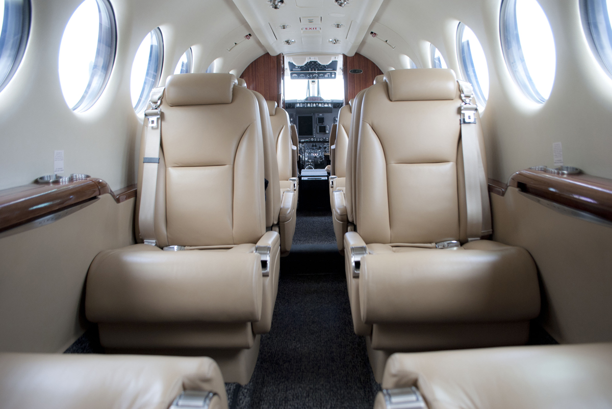 интерьер самолета Beechcraft King Air 350